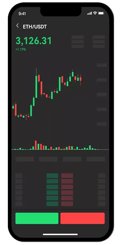 ok 交易所 APP 设置界面
